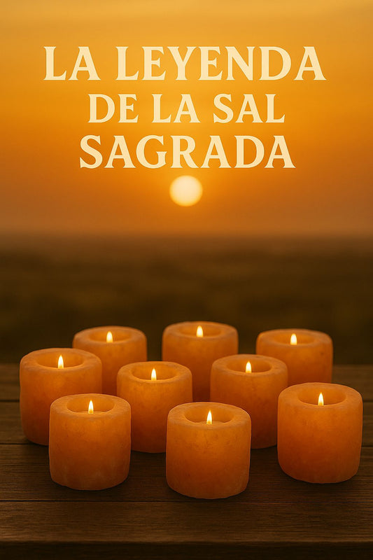 PORTADORES DE LUZ: LA LEYENDA DE LA SAL SAGRADA (Porta velas de sal del himalaya)
