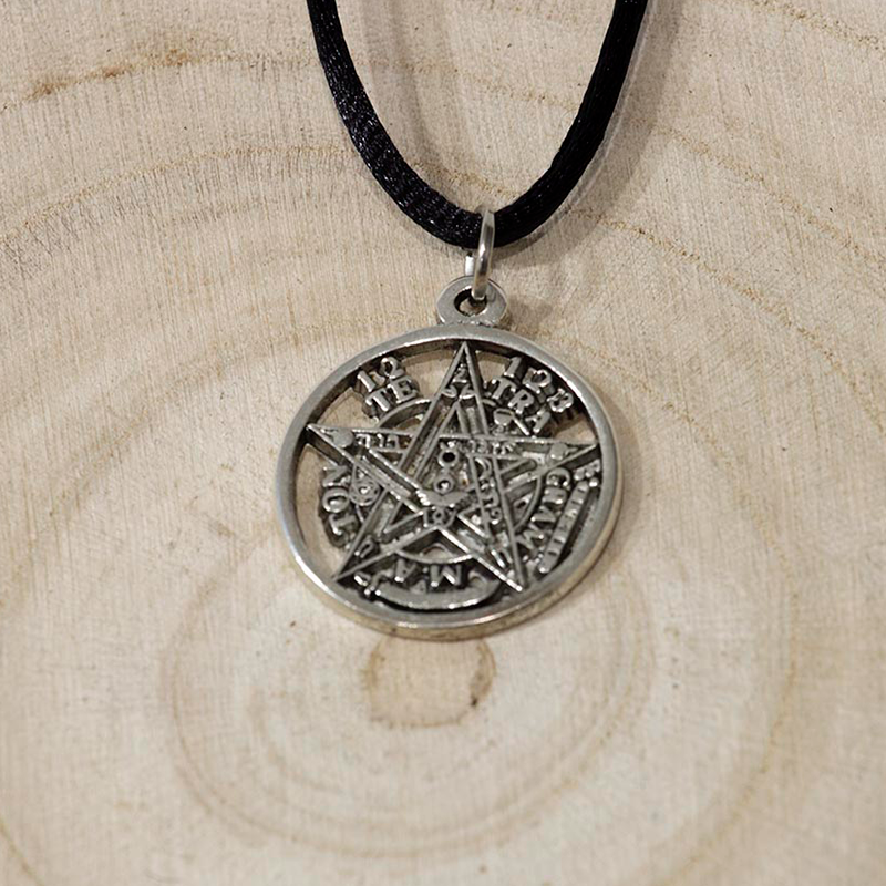 Colgante Talismán Tetragramatón de Acero Inoxidable - Templo Arcano
