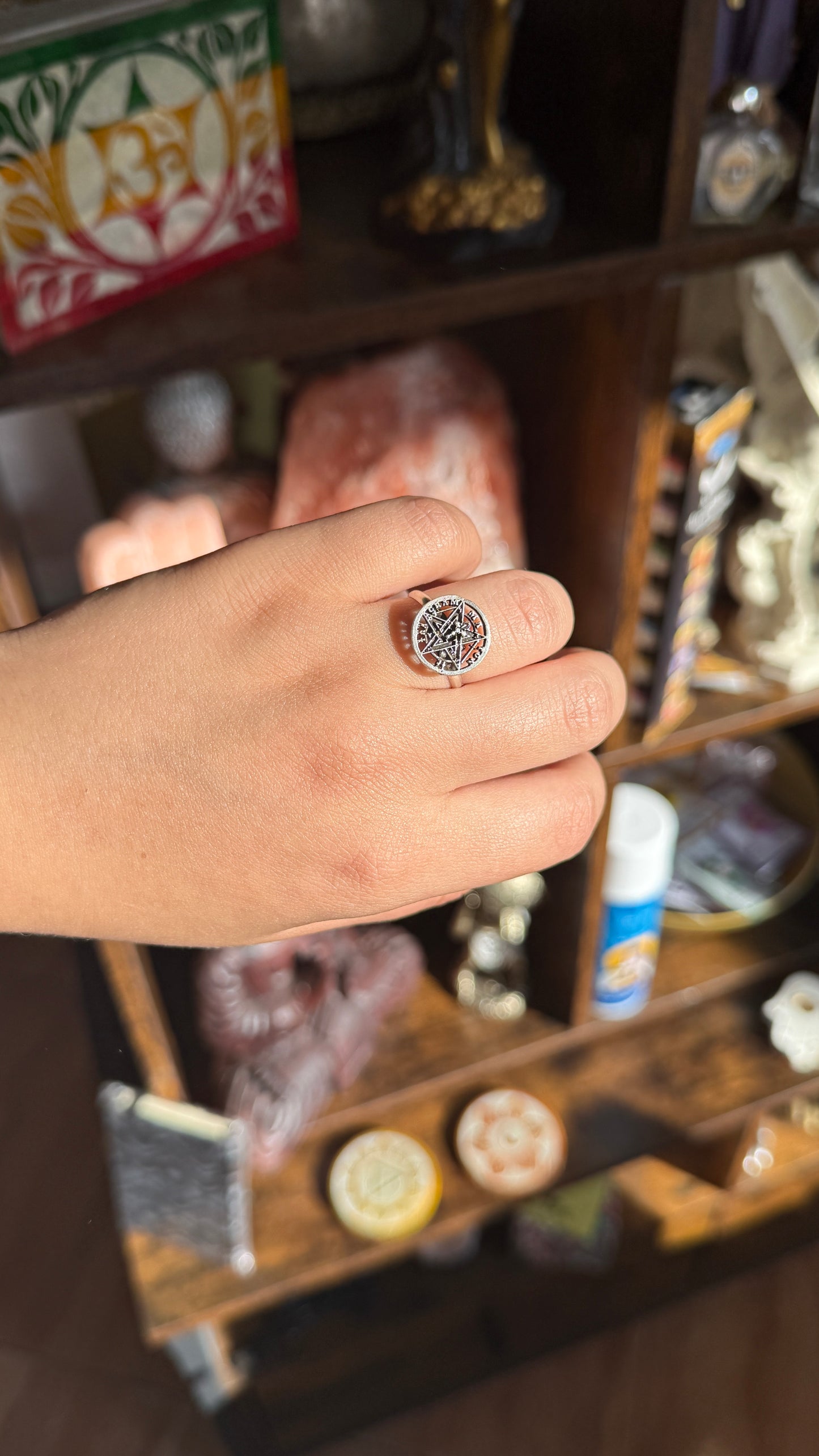 Anillo de Tetragramatón en Plata 925 – Protección y Energía Divina