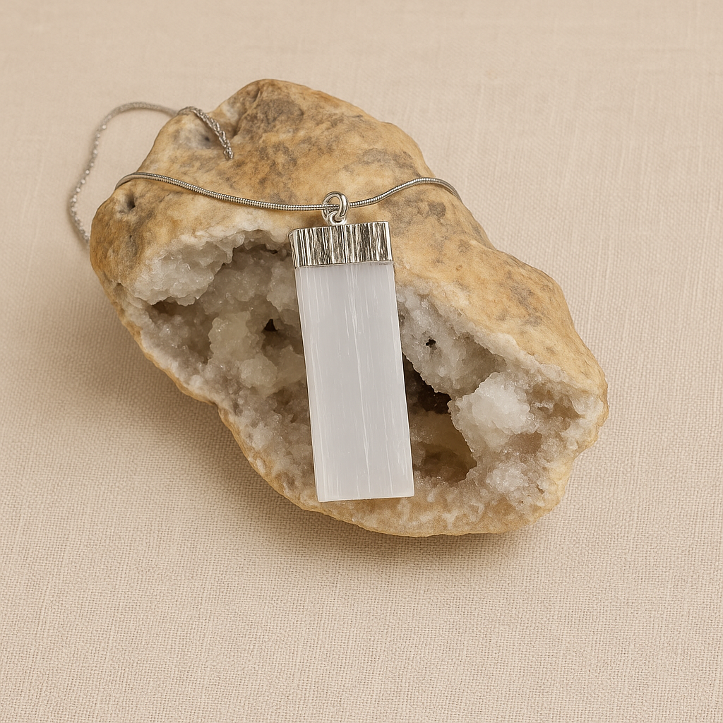 Colgante de selenita