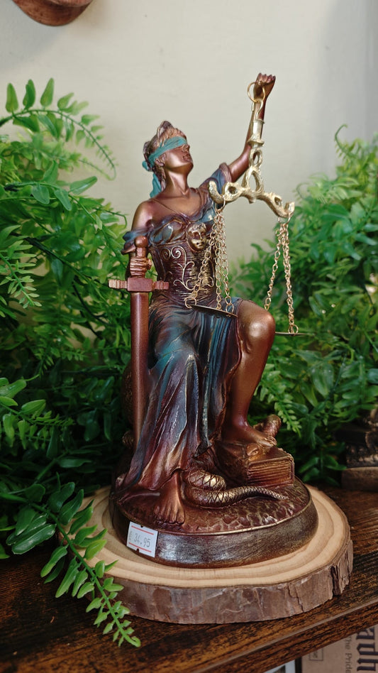 Figura Diosa de la Justicia Sentada