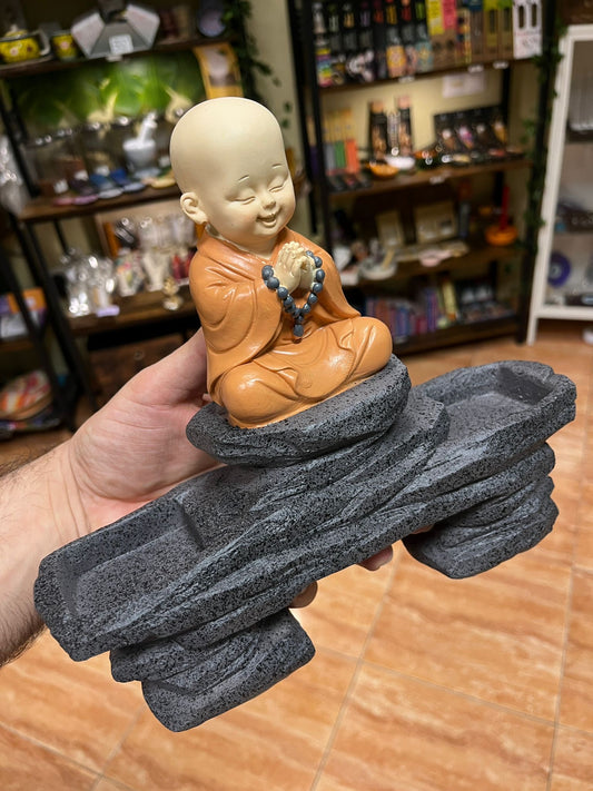 Portavelas doble Buda