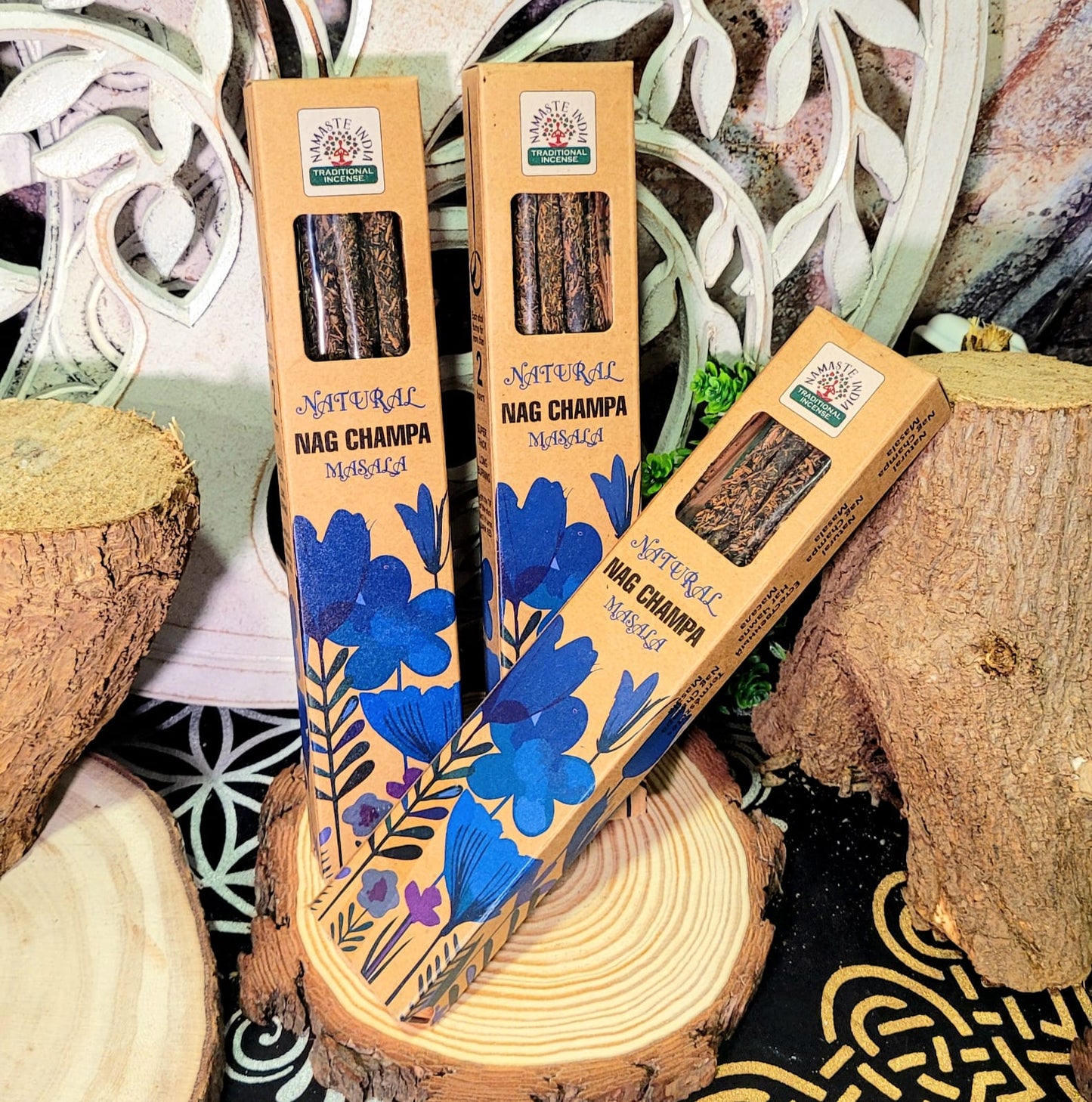 Incienso NAG CHAMPA en Varillas Natural Namaste – Duración 2 horas