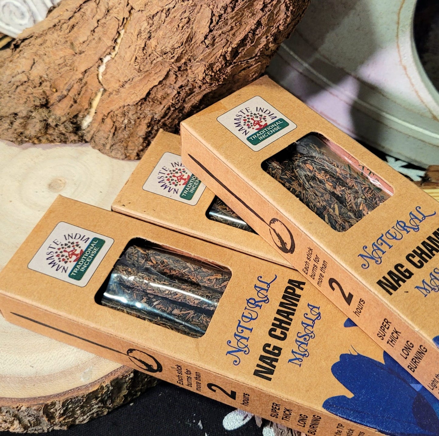 Incienso NAG CHAMPA en Varillas Natural Namaste – Duración 2 horas