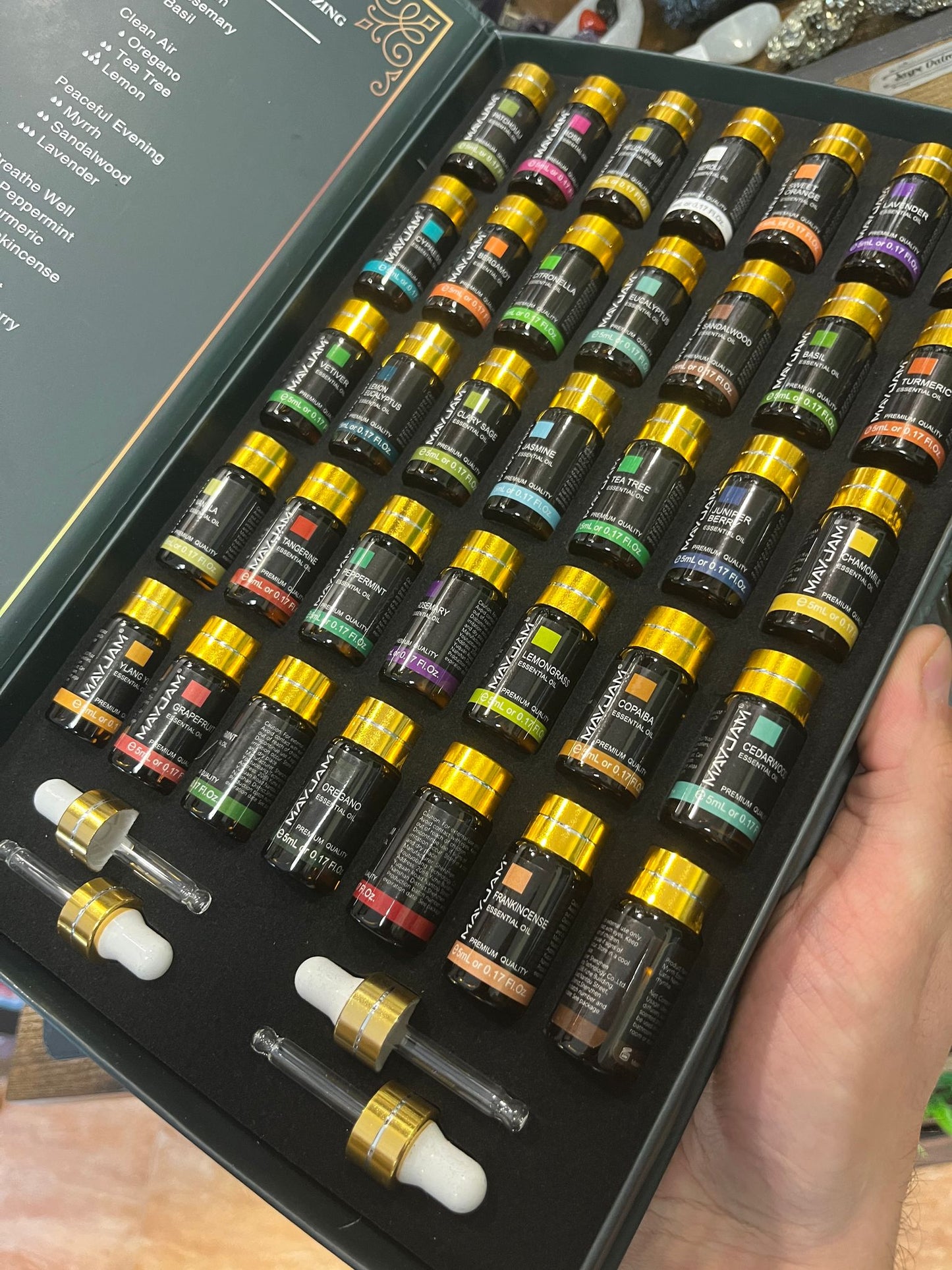 Set de 35 Aceites Esenciales MAYJAM – Aromaterapia y Bienestar