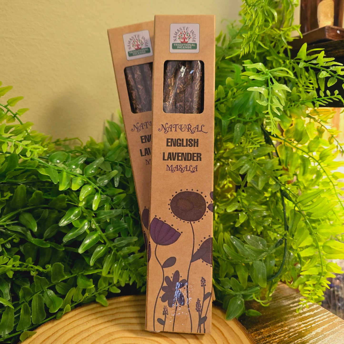Incienso Natural de Lavanda Inglesa – Namaste India Duración 2 horas