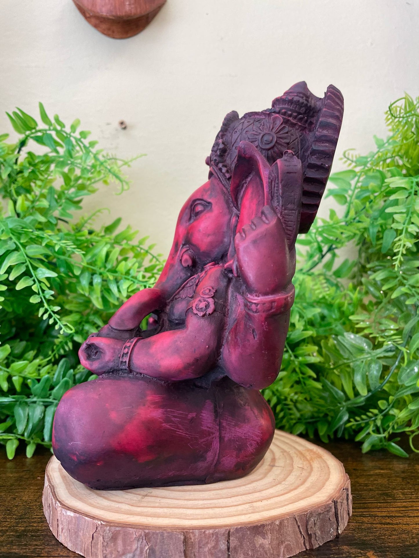 Figura de Ganesha Roja - Abundancia, Protección y Nuevos Comienzos
