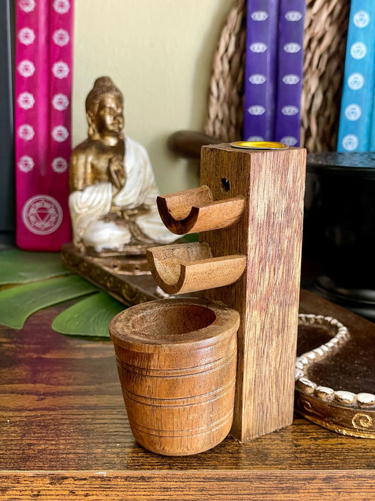 Quemador de Incienso Jnana de Madera – Estilo y energía para tus rituales