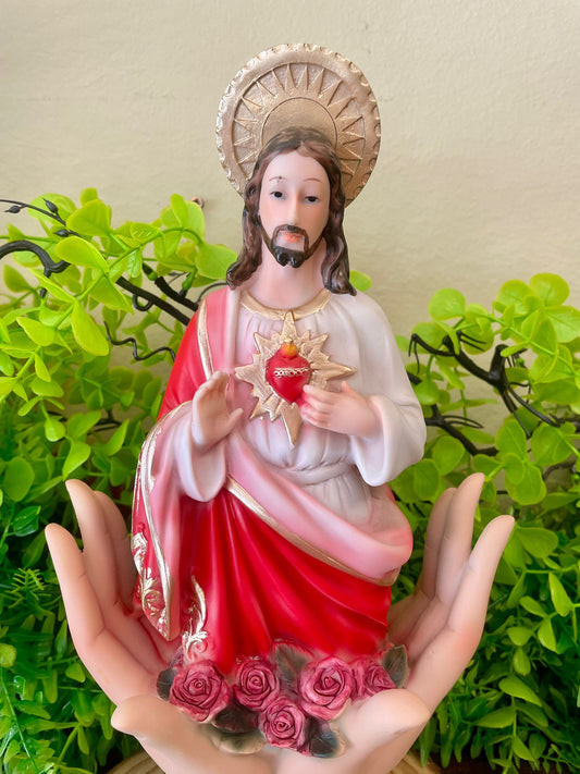 ❤️🔥 Figura del Sagrado Corazón de Jesús – Amor Divino y Protección Celestial