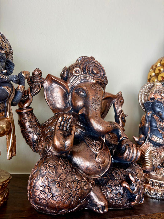 🐘✨ Figura de Ganesha Cobre – El Señor de los Nuevos Comienzos ✨🐘