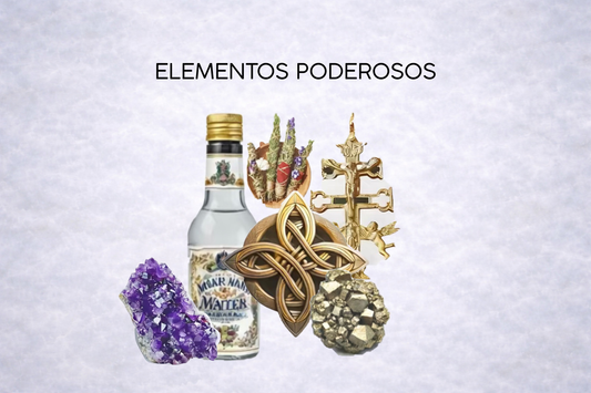 Amuletos, gemas y elementos para limpias energéticas de Templo Arcano