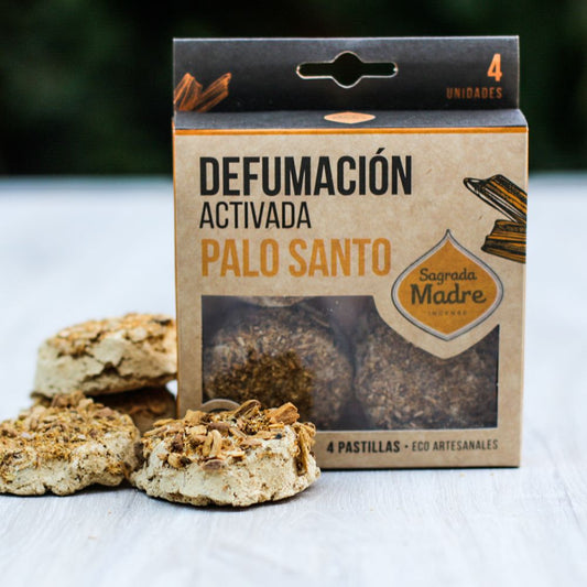 Pastilla defumación activada Palo Santo Sagrada Madre