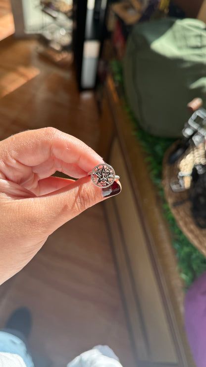 Anillo de Tetragramatón en Plata 925 – Protección y Energía Divina