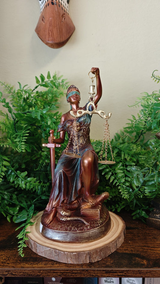 Figura Diosa de la Justicia Sentada