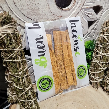 Pack 4 Palo Santo Natural con Caléndula