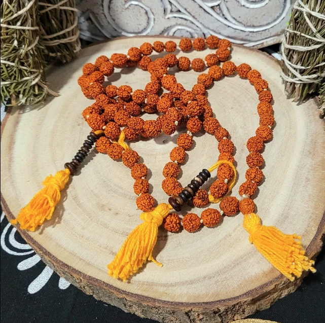 Japa MALA Tibetano Semilla Rudraksha