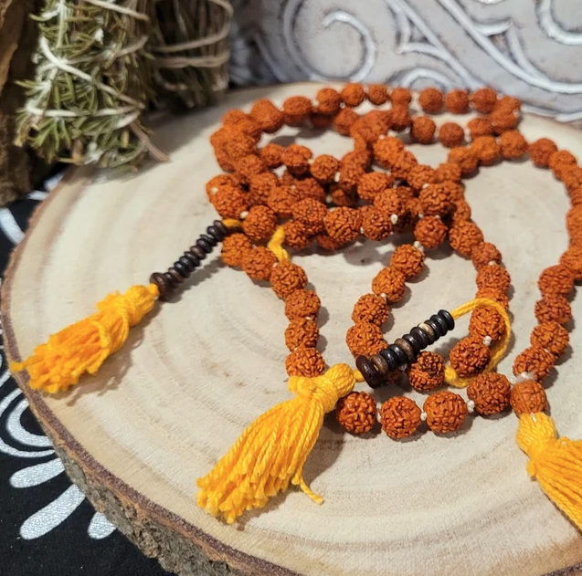 Japa MALA Tibetano Semilla Rudraksha