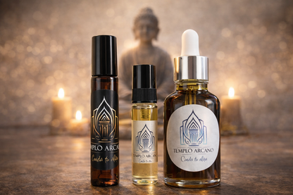 Aceite de Meditación y Elevación · Esencia Pura · Templo Arcano