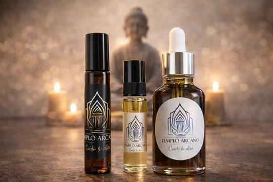 Aceite de Meditación y Elevación · Esencia Pura · Templo Arcano