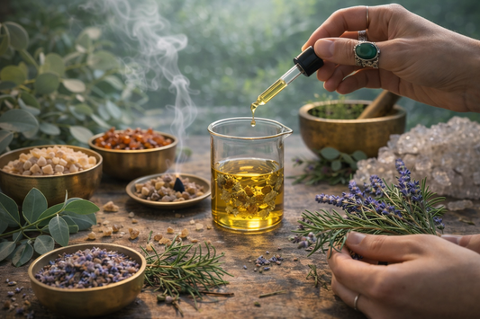 Aceite de Meditación y Elevación · Esencia Pura · Templo Arcano