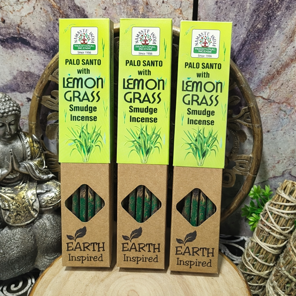 Incienso Orgánico LEMON GRASS y PALOSANTO Namaste India
