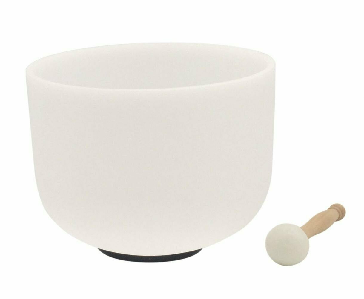 Cuenco Tibetano de Cuarzo Blanco 17,5cm diámetro