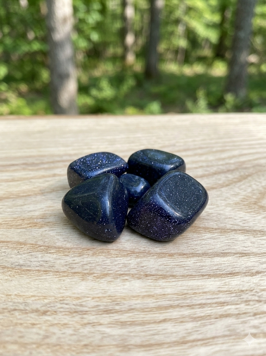 Aventurina azul pulido — mineral de la calma y fuerza interior