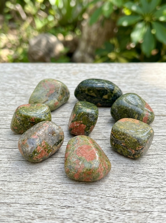 Unakita pulida — mineral de la autoestima y sanación energética