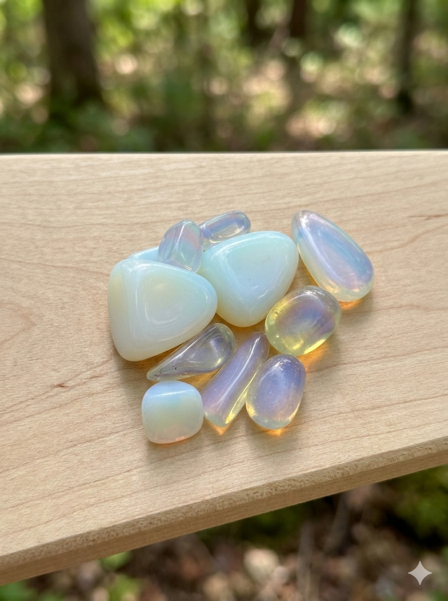 Opalina pulida — mineral de la creatividad y energía vital