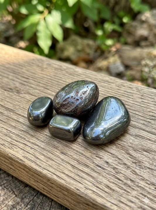 Hematita pulida — mineral de enraizamiento, protección y equilibrio energético