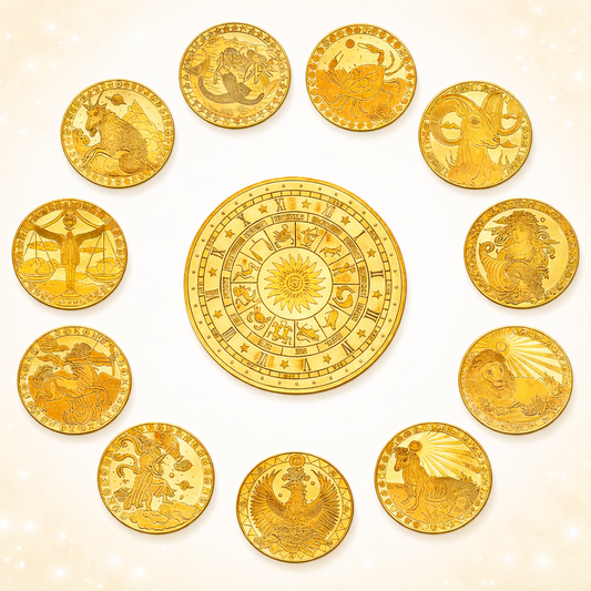 Monedas del Horóscopo – Amuletos de Energía Zodiacal