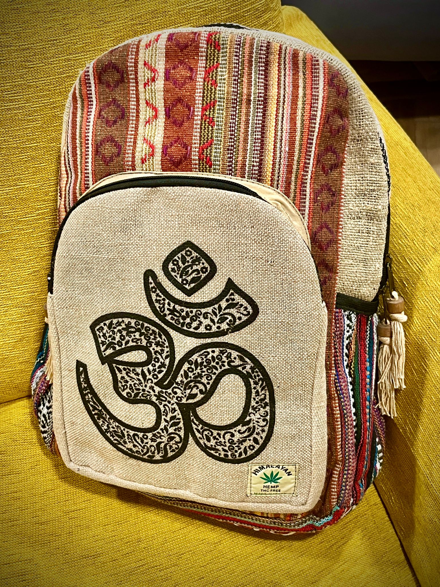 Mochila de tela Vintage Himalayan - Templo Arcano