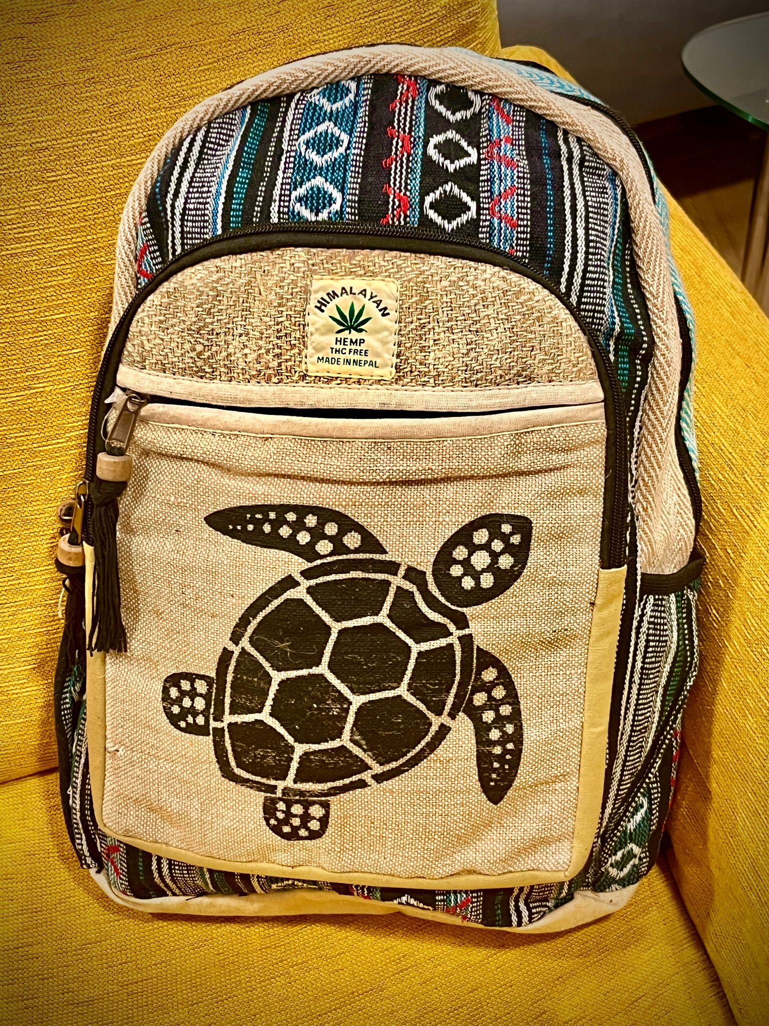 Mochila de tela Vintage Himalayan - Templo Arcano