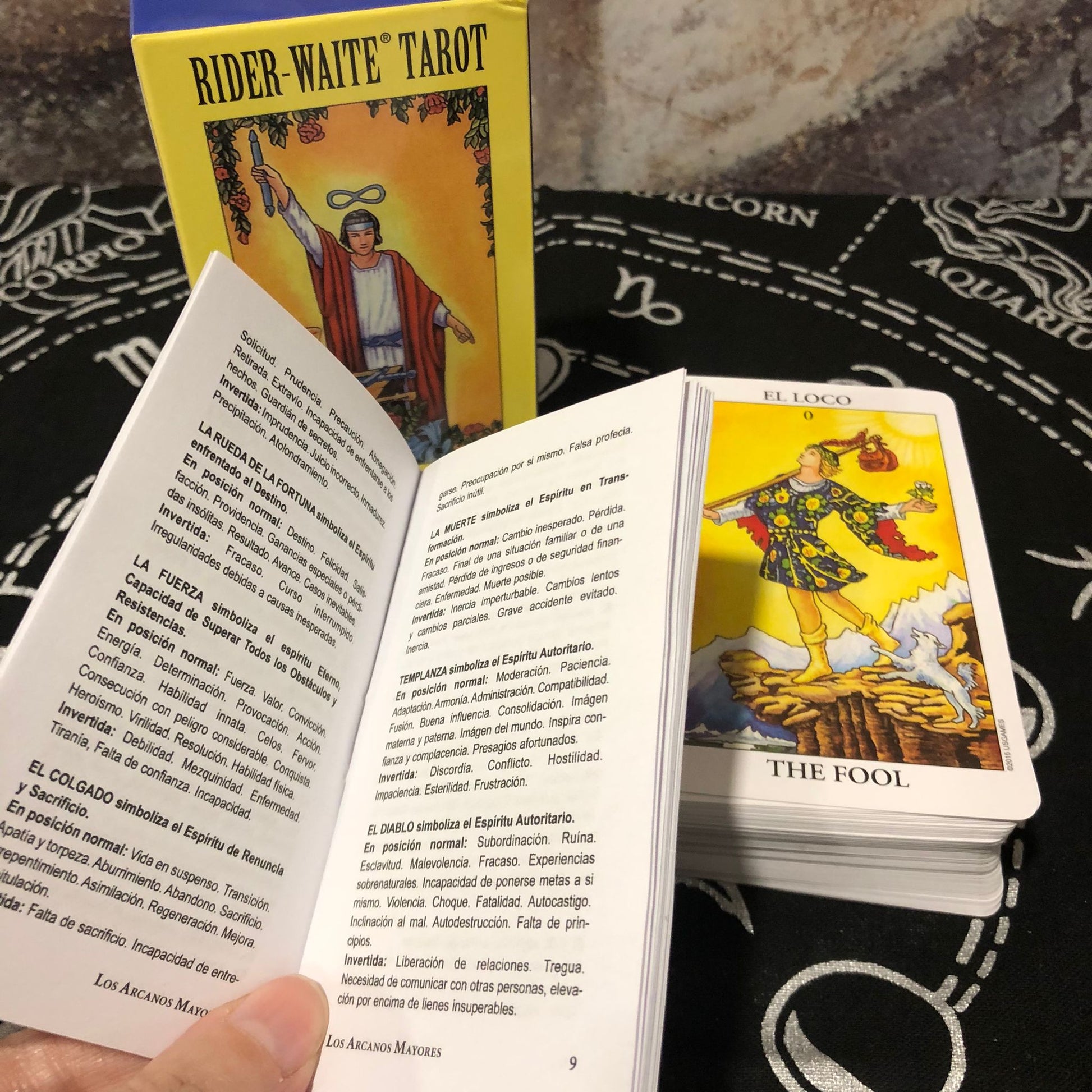 Tarot Rider Waite edición Español-Inglés - Templo Arcano