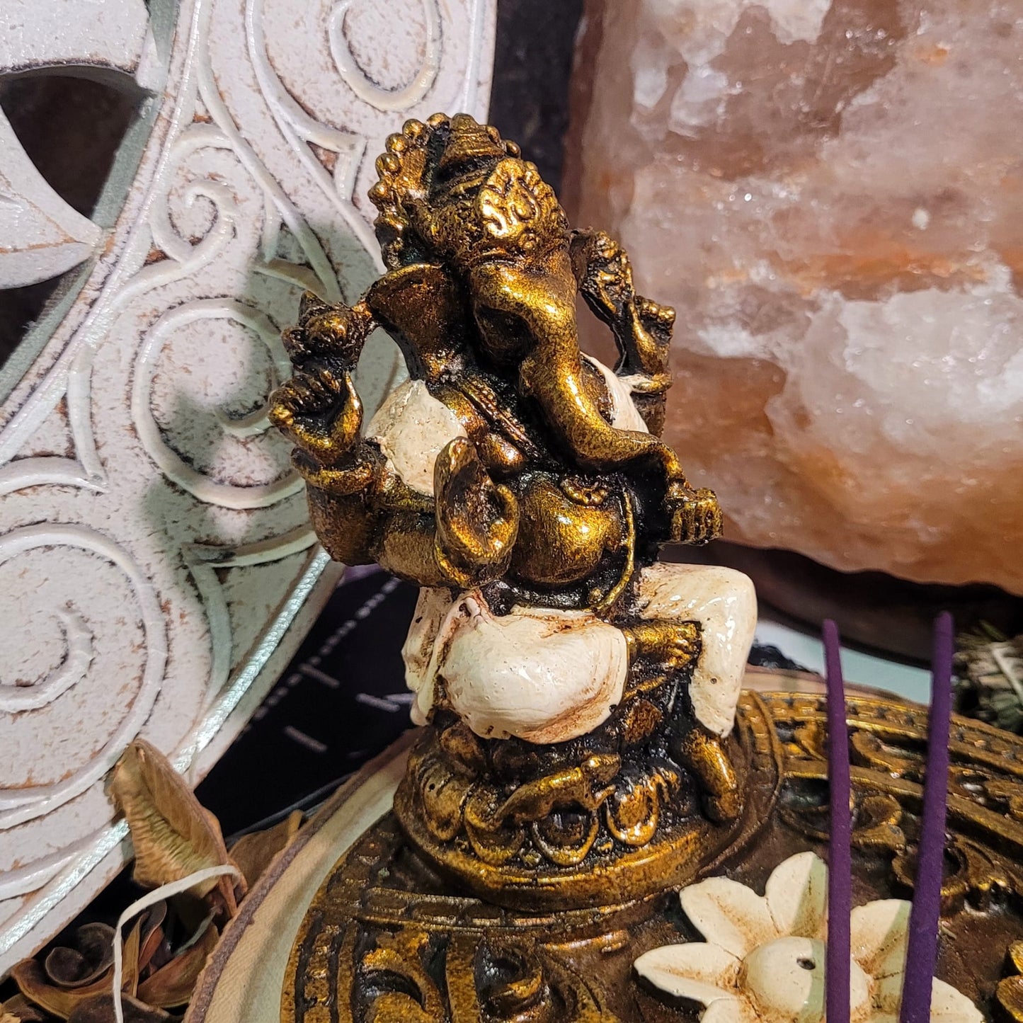 Portaincienso Ganesha para Varillas - Templo Arcano