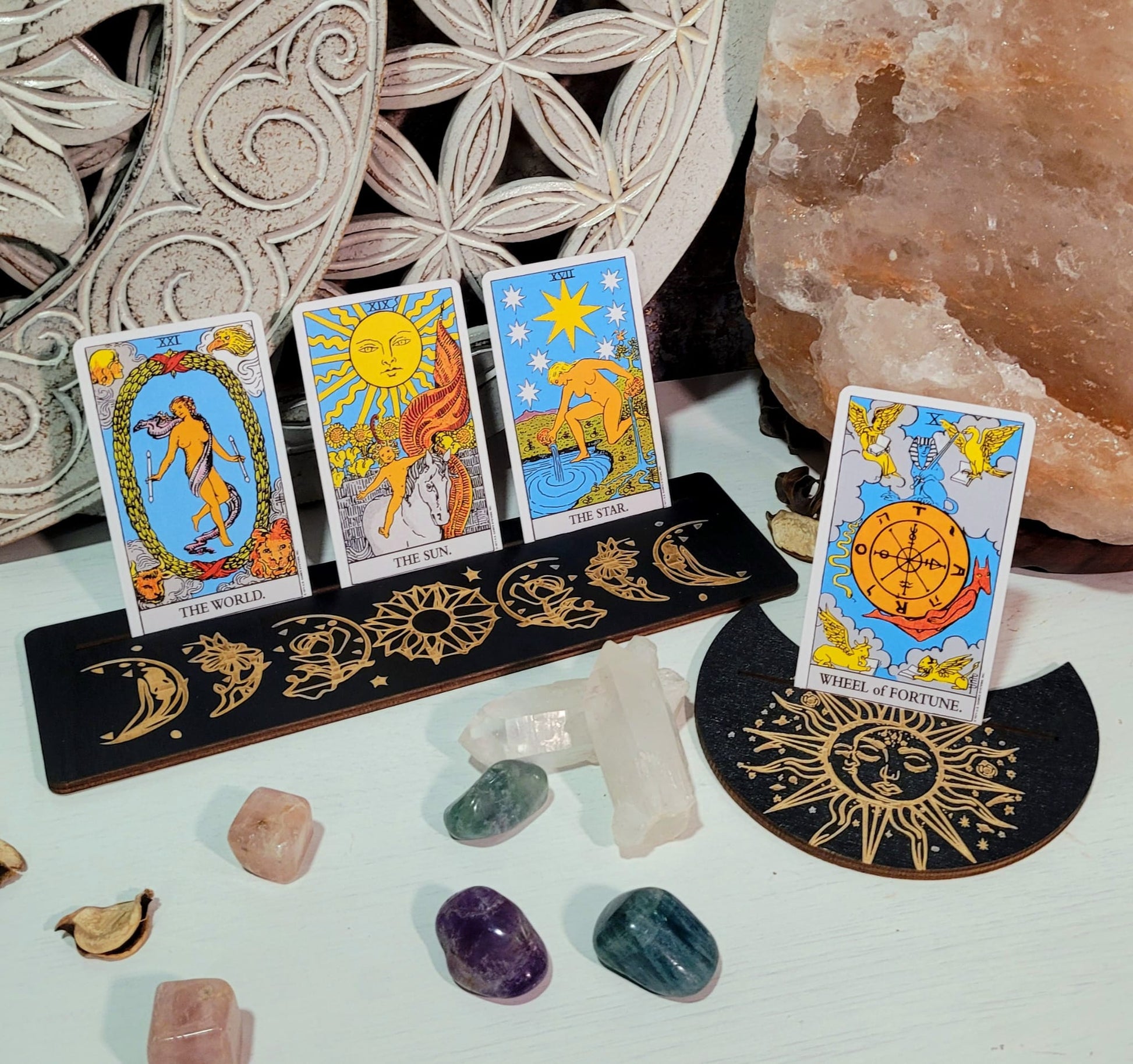 Soporte para Cartas de Tarot y Oráculo - Templo Arcano