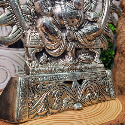 Figura Ganesha Colgador de Metal Zen