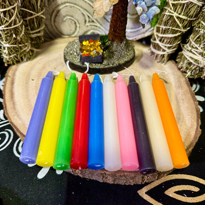 Pack de 5 MINI VELAS ritual de Colores 10cm