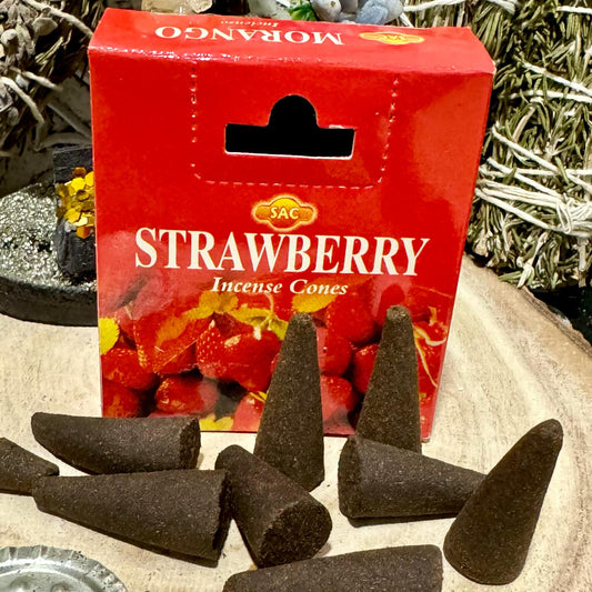 Incienso Strawberry / Fresa - Sac - Caja de 10 conos