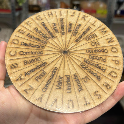 Tablero de péndulo de madera LETRAS y CONCEPTOS