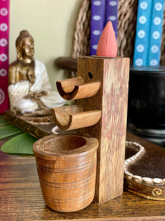 Quemador de Incienso Jnana de Madera – Estilo y energía para tus rituales