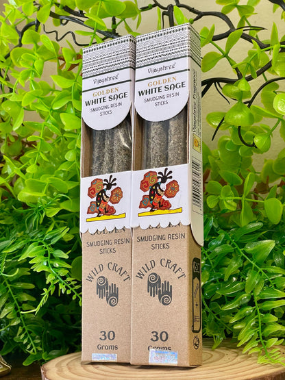 Incienso Vijayshree Golden Smudging – Purificación Ancestral en Stick