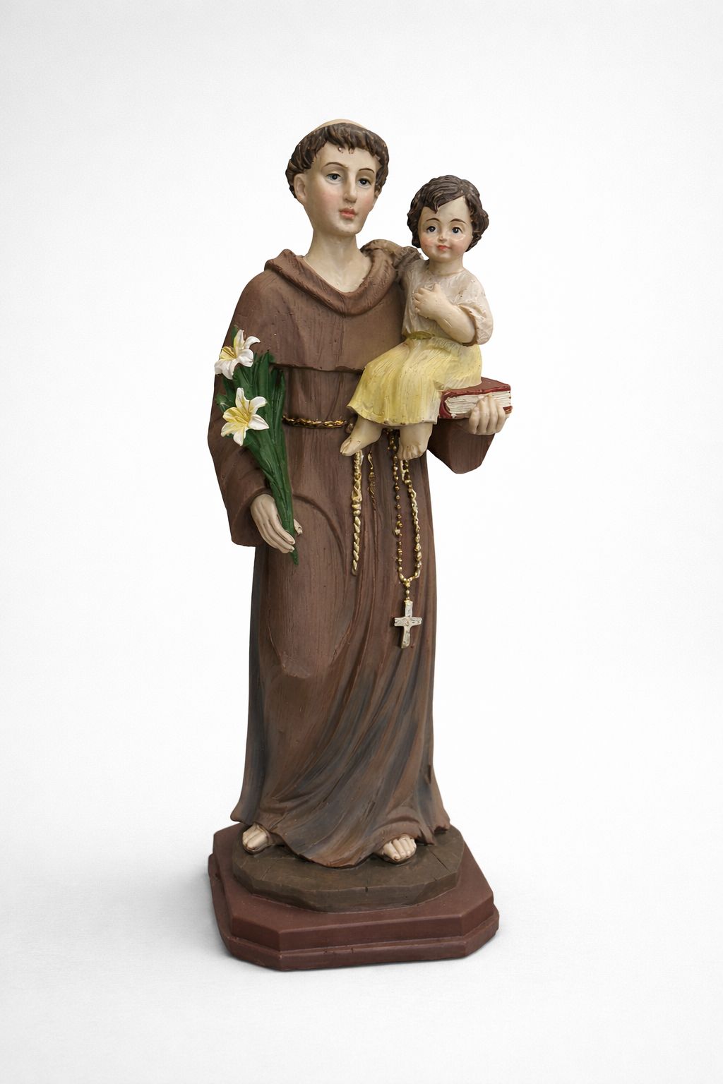 San Francisco con el Niño Jesús – Figura Religiosa
