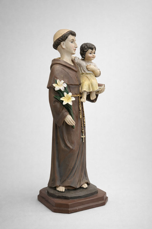 San Francisco con el Niño Jesús – Figura Religiosa