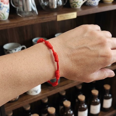 Pulsera Roja de los 7 Nudos. Suerte y Protección