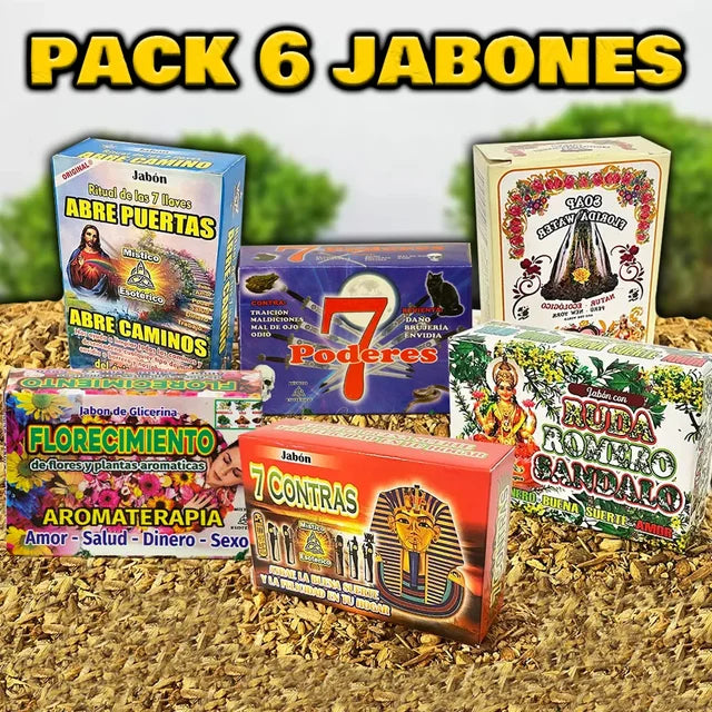 PACK MÁGICO DE 6 JABONES ESOTÉRICOS - Templo Arcano