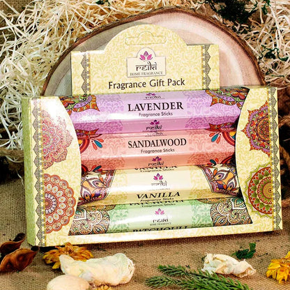 Pack Incienso Reiki – Lavanda, Sándalo, Vainilla y Pachuli - Templo Arcano