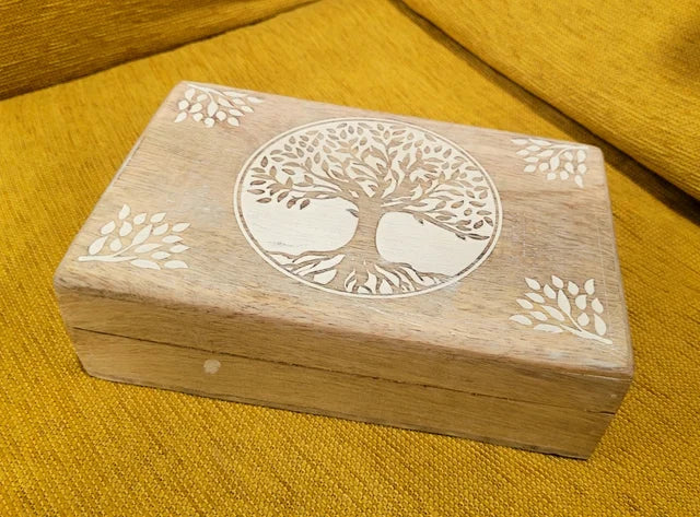 Caja del Árbol de la Vida de Madera - Templo Arcano