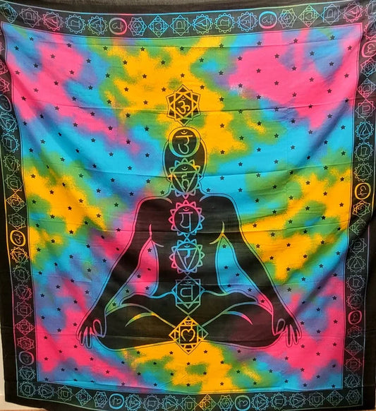Tapiz Mantel de Yoga Chakras Meditación - Templo Arcano