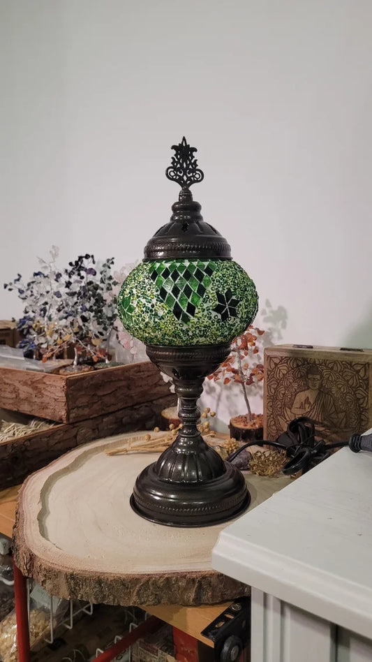 Lámpara de Cristal TURCO de mesa - Templo Arcano